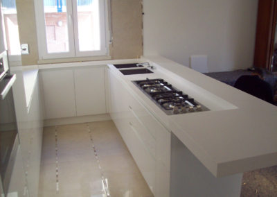 cucina gas corian