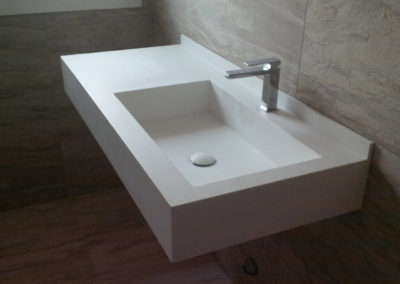 lavabo bagno corian